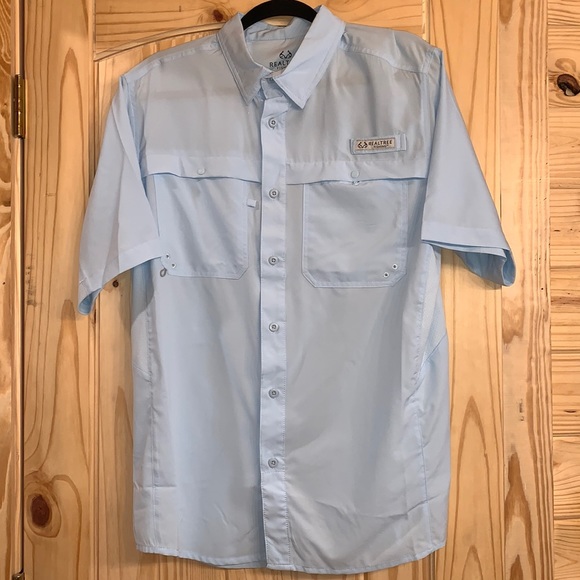 Realtree Other - Mens RealTree Blue Fishing Shirt Size Medium